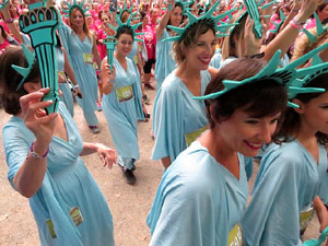 Cursa de la Dona 2019. Concentraci&oacute; i sortida del Parc de la Devesa, cursa pels carrers de Girona i arribada a la Copa