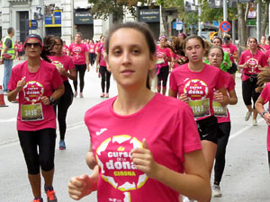 Cursa de la Dona 2019. Concentraci&oacute; i sortida del Parc de la Devesa, cursa pels carrers de Girona i arribada a la Copa