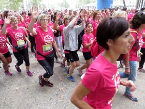 Cursa de la Dona 2019. Concentraci&oacute; i sortida del Parc de la Devesa, cursa pels carrers de Girona i arribada a la Copa