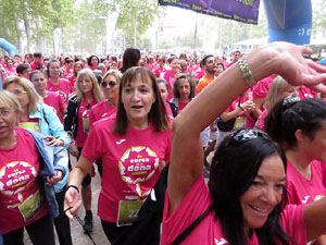 Cursa de la Dona 2019. Concentraci&oacute; i sortida del Parc de la Devesa, cursa pels carrers de Girona i arribada a la Copa
