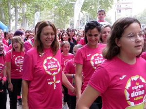 Cursa de la Dona 2019. Concentraci&oacute; i sortida del Parc de la Devesa, cursa pels carrers de Girona i arribada a la Copa