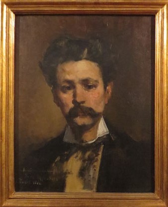 Retrat del pintor Modest Urgell. Francisco Miralles. 1868. Oli sobre tela