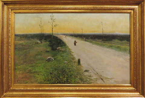 Cam&iacute: amb horitz&oacute; al fons. Hermen Anglada Camarasa. 1892. Oli sobre tela