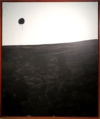Sense t&iacute;tol. Joan Mir&oacute;. Ca. 1973. Acr&iacute;lic i carbonet sobre tela