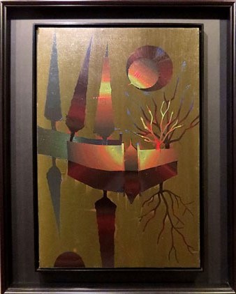 Cementiri. Joan Pon&ccedil;. Ca. 1975. Oli sobre tela