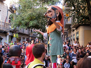Fires 2019. Passejada amb els capgrossos de la ciutat i Fal&middot;lera Gironina