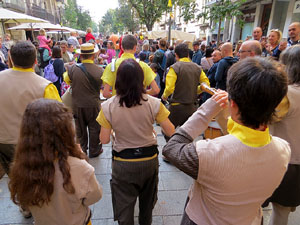 Fires 2019. Passejada amb els capgrossos de la ciutat i Fal&middot;lera Gironina