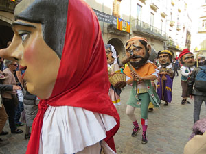 Fires 2019. Passejada amb els capgrossos de la ciutat i Fal&middot;lera Gironina