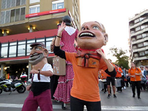 Fires 2019. Preg&oacute; de Fires. Les cercaviles de gegants i capgrossos fins la pla&ccedil;a del Vi