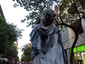 Fires 2019. Preg&oacute; de Fires. Les cercaviles de gegants i capgrossos fins la pla&ccedil;a del Vi
