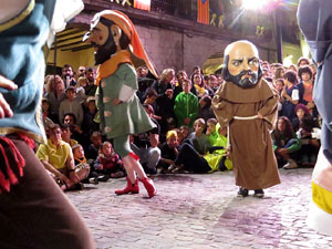 Fires 2019. Preg&oacute; de Fires. Balls de l'&Agrave;liga, els capgrossos i els gegants de la ciutat
