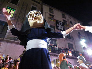 Fires 2019. Preg&oacute; de Fires. Balls de l'&Agrave;liga, els capgrossos i els gegants de la ciutat