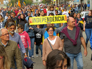 Manifestaci&oacute; per la sent&egrave;ncia del Proc&eacute;s el dia de vaga general