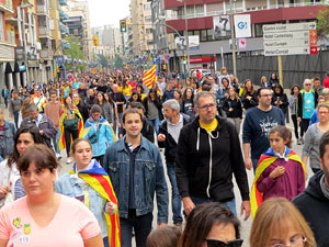 Manifestaci&oacute; per la sent&egrave;ncia del Proc&eacute;s el dia de vaga general