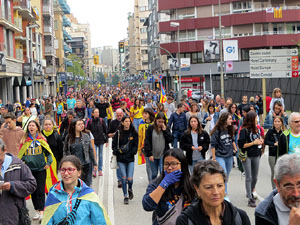 Manifestaci&oacute; per la sent&egrave;ncia del Proc&eacute;s el dia de vaga general