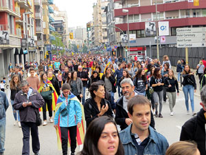 Manifestaci&oacute; per la sent&egrave;ncia del Proc&eacute;s el dia de vaga general