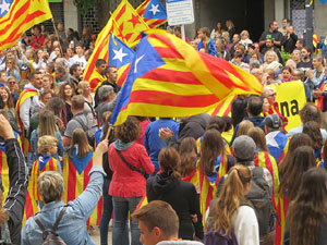Manifestaci&oacute; per la sent&egrave;ncia del Proc&eacute;s el dia de vaga general