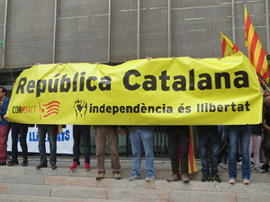 Manifestaci&oacute; per la sent&egrave;ncia del Proc&eacute;s el dia de vaga general