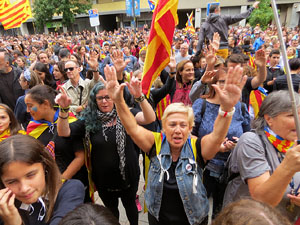 Manifestaci&oacute; per la sent&egrave;ncia del Proc&eacute;s el dia de vaga general