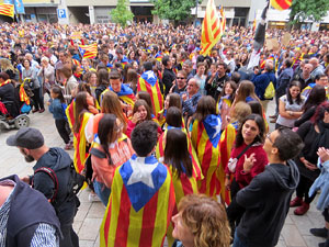 Manifestaci&oacute; per la sent&egrave;ncia del Proc&eacute;s el dia de vaga general