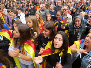 Manifestaci&oacute; per la sent&egrave;ncia del Proc&eacute;s el dia de vaga general