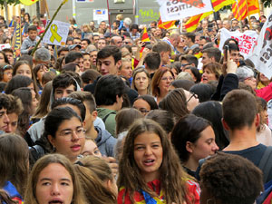 Manifestaci&oacute; per la sent&egrave;ncia del Proc&eacute;s el dia de vaga general