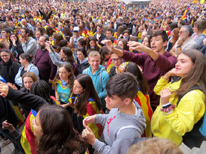 Manifestaci&oacute; per la sent&egrave;ncia del Proc&eacute;s el dia de vaga general
