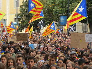 Manifestaci&oacute; per la sent&egrave;ncia del Proc&eacute;s el dia de vaga general