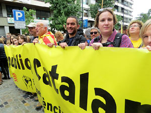 Manifestaci&oacute; per la sent&egrave;ncia del Proc&eacute;s el dia de vaga general