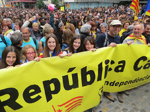 Manifestaci&oacute; per la sent&egrave;ncia del Proc&eacute;s el dia de vaga general