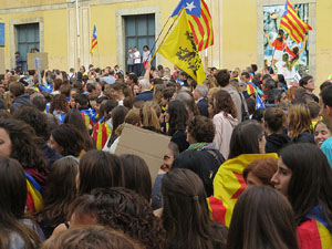 Manifestaci&oacute; per la sent&egrave;ncia del Proc&eacute;s el dia de vaga general