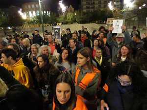 Concentraci&oacute; de protesta contra la pres&egrave;ncia de Felip VI a Catalunya a la pla&ccedil;a de l'U d'octubre