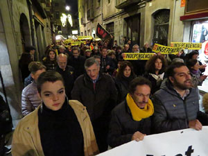 Manifestaci&oacute; de protesta contra les resolucions de la Junta Electoral Central que inhabilita el President Quim Torra