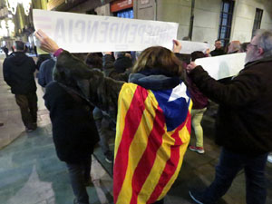 Manifestaci&oacute; de protesta contra les resolucions de la Junta Electoral Central que inhabilita el President Quim Torra