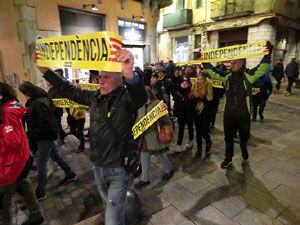 Manifestaci&oacute; de protesta contra les resolucions de la Junta Electoral Central que inhabilita el President Quim Torra