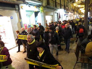 Manifestaci&oacute; de protesta contra les resolucions de la Junta Electoral Central que inhabilita el President Quim Torra