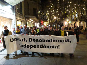 Manifestaci&oacute; de protesta contra les resolucions de la Junta Electoral Central que inhabilita el President Quim Torra