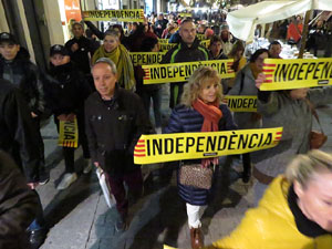 Manifestaci&oacute; de protesta contra les resolucions de la Junta Electoral Central que inhabilita el President Quim Torra