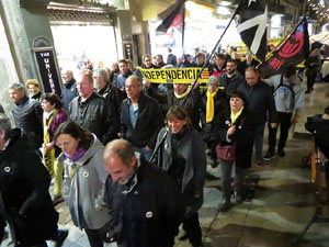 Manifestaci&oacute; de protesta contra les resolucions de la Junta Electoral Central que inhabilita el President Quim Torra