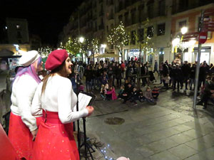 Nadal 2019 a Girona. Girona Christmas Swing amb The Lolita's Sisters a la Rambla de la Llibertat