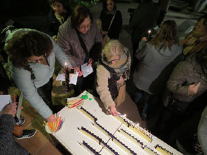 Nadal 2019 a Girona. Encesa de les llums de Hanukk&agrave; al pati dels Rabins