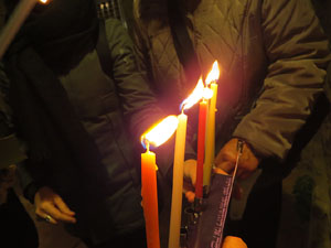 Nadal 2019 a Girona. Encesa de les llums de Hanukk&agrave; al pati dels Rabins
