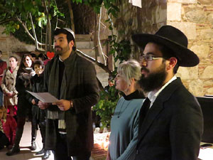 Nadal 2019 a Girona. Encesa de les llums de Hanukk&agrave; al pati dels Rabins