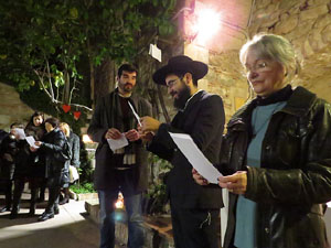 Nadal 2019 a Girona. Encesa de les llums de Hanukk&agrave; al pati dels Rabins