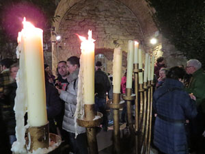 Nadal 2019 a Girona. Encesa de les llums de Hanukk&agrave; al pati dels Rabins