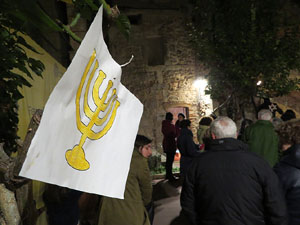 Nadal 2019 a Girona. Encesa de les llums de Hanukk&agrave; al pati dels Rabins