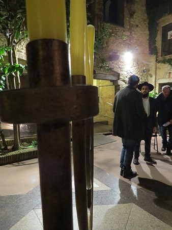 Celebraci&oacute; de la festa al pati dels Rabins