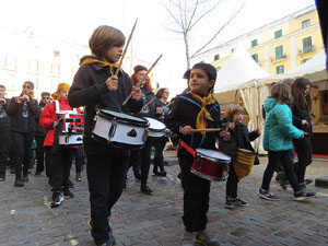 Nadal 2019 a Girona. Cercavila i Els Pastorets de la Mula Baba a la pla&ccedil;a del Pallol