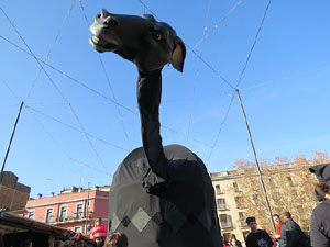 Nadal 2019 a Girona. Cercavila i Els Pastorets de la Mula Baba a la pla&ccedil;a del Pallol