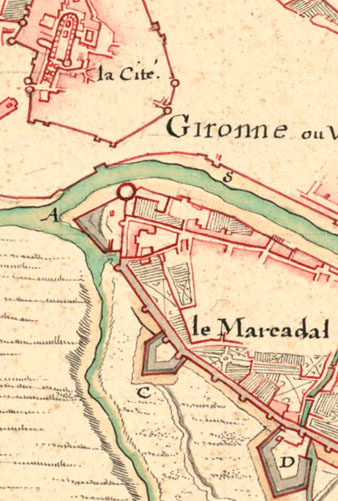 Detall de pl&agrave;nol franc&egrave;s de 1694